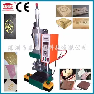 Handleiding Kleine Pvc/Lederen Producten Logo Hot Embossing Foliedruk Machine Te Koop Met Ce