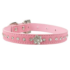 Beirui personalizable dibujos animados cachorro perro Collar Rhinestone PU cuero cristal diamante sólido patrón personalizar mascota Collar - Product Image 4