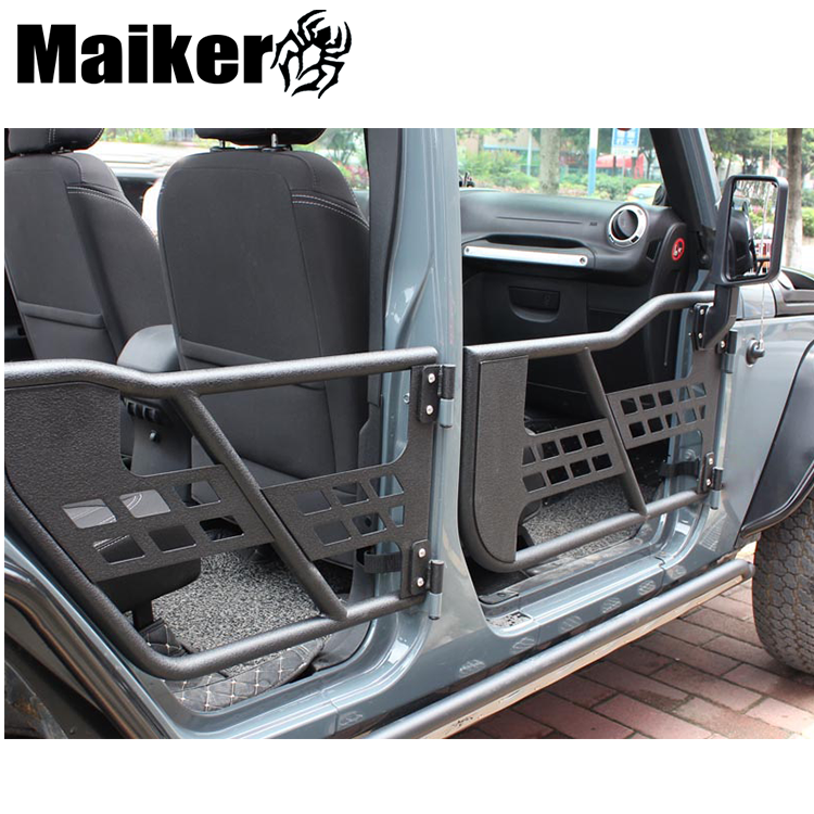 Maiker 4 двери Автомобильная стальная трубка половина двери с зеркалом заднего вида для Jeep Wrangler JK аксессуары