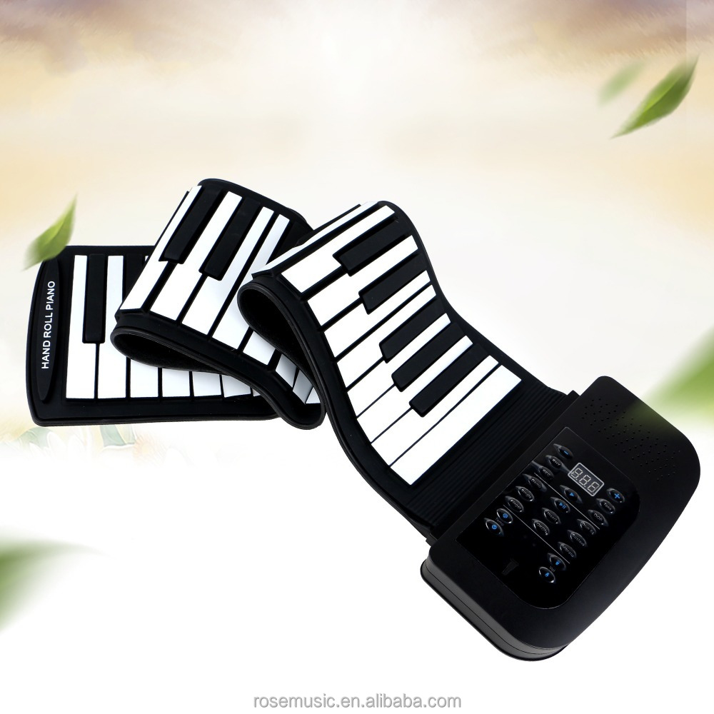 61 клавиша портативная OEM Гибкая электронная клавиатура рулонное пианино