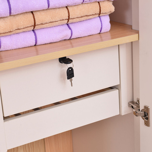 Contemporary White Wooden Bedroom <strong>Wardrobe</strong> <strong>Cabinet</strong> Standard Size for Living Room Use - Product Image 5