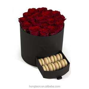 Hot Sale square Round Custom Cardboard <strong>Luxury</strong> Drawer <strong>Flower</strong> Packaging <strong>Box</strong> With Drawer - Product Image 1