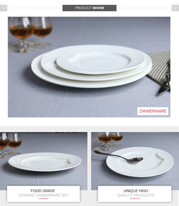 <span class=keywords><strong>Vaisselle</strong></span> d'hôtel horeca de banquet avec logo personnalisé à bas prix assiettes rondes <span class=keywords><strong>en</strong></span> <span class=keywords><strong>porcelaine</strong></span> blanche <span class=keywords><strong>en</strong></span> vrac pour mariage - Product Image 4