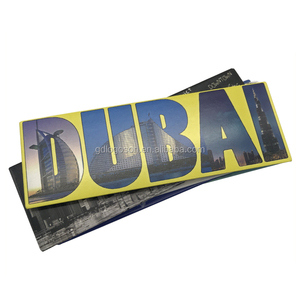 Magnet Souvenir Dubai Foto Kustom Pelat Timah Pemandangan Dubai <span class=keywords><strong>Burj</strong></span> Al-Arab <span class=keywords><strong>Burj</strong></span> <span class=keywords><strong>Khalifa</strong></span> Magnet Kulkas Timah - Product Image 2