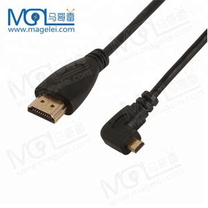 High Speed Right Bend Mini HDMI to HDMI Spring Coiled <strong>Cable</strong> Support Full HD HDTV 3D DVD PS3 <strong>PS4</strong> - Product Image 4