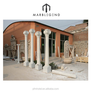 Décoratif extérieur En <span class=keywords><strong>Pierre</strong></span> Blanche <span class=keywords><strong>colonne</strong></span> romaine - Product Image 2