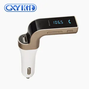 GXYKIT เครื่องส่งสัญญาณ FM แฮนด์ฟรีบลูทูธในรถยนต์,เครื่องส่งสัญญาณเสียง Mp3บลูทูธ G7พร้อมที่ชาร์จในรถยนต์พอร์ต USB G7