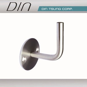Stainless Steel Wall-Mounted Tube Handrail <b>Bracket</b> for Stair Railings Minimalist Design Rust Resistant - Product Image 1