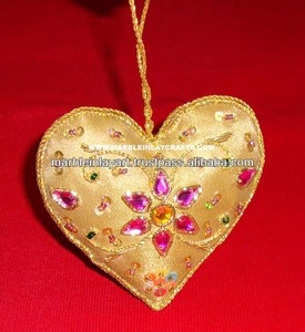 Décoration de Noël en forme de cœur, ornement suspendu - Product Image 1