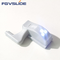 Bisagra de armario con batería, luz LED de 12V, 23A