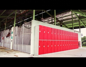 Armoire de <span class=keywords><strong>rangement</strong></span> pour bagages en plastique ABS Toppla T-382L, école, hôtel, dortoir, personnel, <span class=keywords><strong>colonne</strong></span> unique, deux portes, casiers - Product Image 5