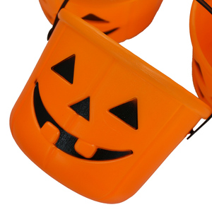   Cesta de Dulces de Calabaza para Halloween, Cesta de Dulces con Forma de Calabaza, Artículos para Fiestas de Halloween, Cubos de Calabaza con Asa - Product Image 4