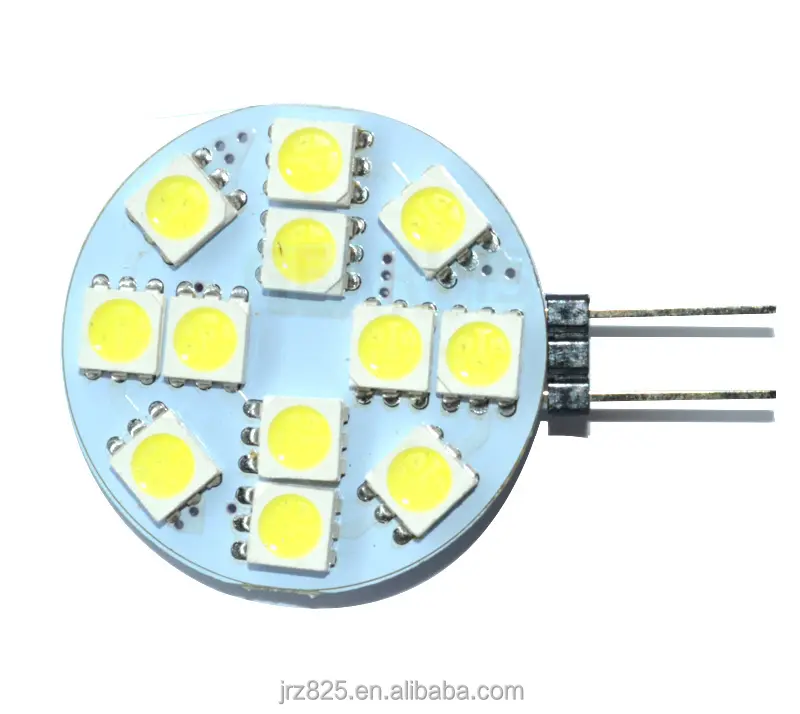 Суперъяркая Светодиодная лампа G4 12 SMD 5050, белая, теплая белая автомобильная лампа для шкафа, морской жилой прицеп, лампа 12 В