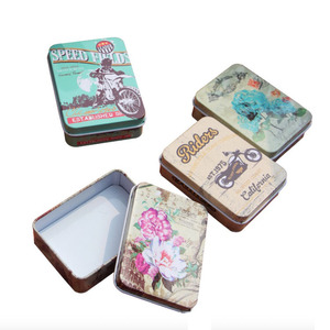 Various patterns 90*65*25mm jewellery sweets waterproof vintage <strong>tea</strong> cake cookies small custom metal <strong>box</strong> - Product Image 1