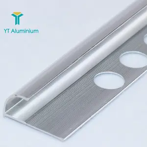 Aluminum metal ceramic tile corner edge trim l shape trim for chrome wall tile trim