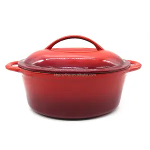 French Home 7.8Qt Cast Iron Enamel Dutch oven Cocotte