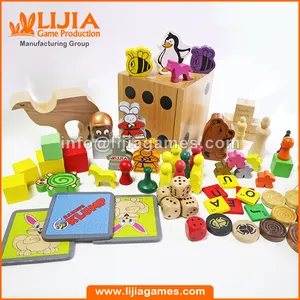 Jeton de jeu de société en bois, pièces de jeu en bois, pièces de jeu de société en bois, disques en bois, pièces d'échecs en bois, cubes en bois