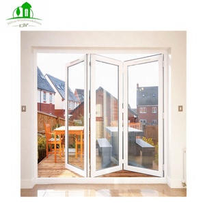 Verre <span class=keywords><strong>de</strong></span> <span class=keywords><strong>toilette</strong></span> Standard coulissant Bi pliant accordéon cadre <span class=keywords><strong>de</strong></span> <span class=keywords><strong>porte</strong></span> portes extérieur <span class=keywords><strong>de</strong></span> <span class=keywords><strong>porte</strong></span> en métal certifié as 2047 européen moderne - Product Image 4