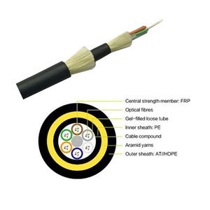 Cable de <span class=keywords><strong>Fibra</strong></span> Óptica <span class=keywords><strong>ADSS</strong></span> SM G652D con Cubierta PE/AT de 8, 12, <span class=keywords><strong>24</strong></span>, 48 y 72 <span class=keywords><strong>Hilos</strong></span> para Vinculación de Postes de 50m y 100m - Product Image 5