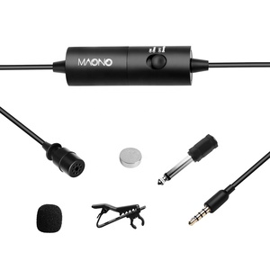 MAONO negro microfono de solapa con teléfono inteligente pc y portátil clip de mike - Product Image 3