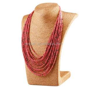 Collana di perline di semi di moda, <span class=keywords><strong>gioielli</strong></span> fatti <span class=keywords><strong>a</strong></span> <span class=keywords><strong>mano</strong></span>, <span class=keywords><strong>gioielli</strong></span> di perline all'ingrosso N230355 - Product Image 4