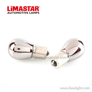 Limastar S25 12V 21W BAU15s Chrome Ambra Argento Vision lampadina/luce della Coda/luce di Arresto accessori auto - Product Image 5