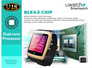 android, IOS compatibles systerm, multi-language, 4 G rom, 360 mah, Bluetooth 4.0, pantalla táctil, UWatch U18 SmartWatch - Product Image 5