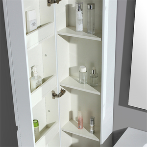 Promozione di vendita calda moderna singola <span class=keywords><strong>bagno</strong></span> vanity sink spazio risparmiato angolo <span class=keywords><strong>bagno</strong></span> vanity bianco finito <span class=keywords><strong>bagno</strong></span> vanità - Product Image 5
