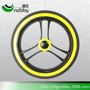 Pneu en PU et <span class=keywords><strong>roue</strong></span> de moyeu en plastique pp avec essieu à dégagement rapide pour <span class=keywords><strong>roue</strong></span> de poussette de bébé - Product Image 6