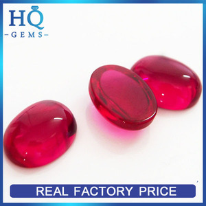 Beauté Rubis Rouge Cornaline Agate 8x10mm Ovale Gemme Cabochon Gemme Pierre Bijoux Anneau Cabochon - Product Image 1