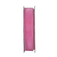 OKAY Ruban en organza de polyester en mousseline de soie transparente de haute qualité de 10mm 3/8 pouces pour la décoration d'emballage de mariage