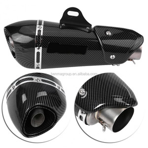 Silencieux d'échappement en Fiber de carbone moto 51mm pour Z800 MT-07 R3 CBR250 <span class=keywords><strong>GSX750</strong></span> - Product Image 2