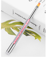Offre Spéciale – Ensemble de Pinceaux Légers en Plastique Rose pour Ongles : Gel Constructeur, Peinture, Liner, Estampage et Dessin Nail Art