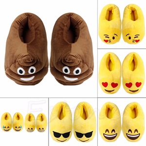 Nuovo <span class=keywords><strong>Emoji</strong></span> Unisex Caldo di Inverno Home Scarpe Indoor Peluche Pantofola <span class=keywords><strong>Per</strong></span> I Bambini/<span class=keywords><strong>Adulti</strong></span> - Product Image 1