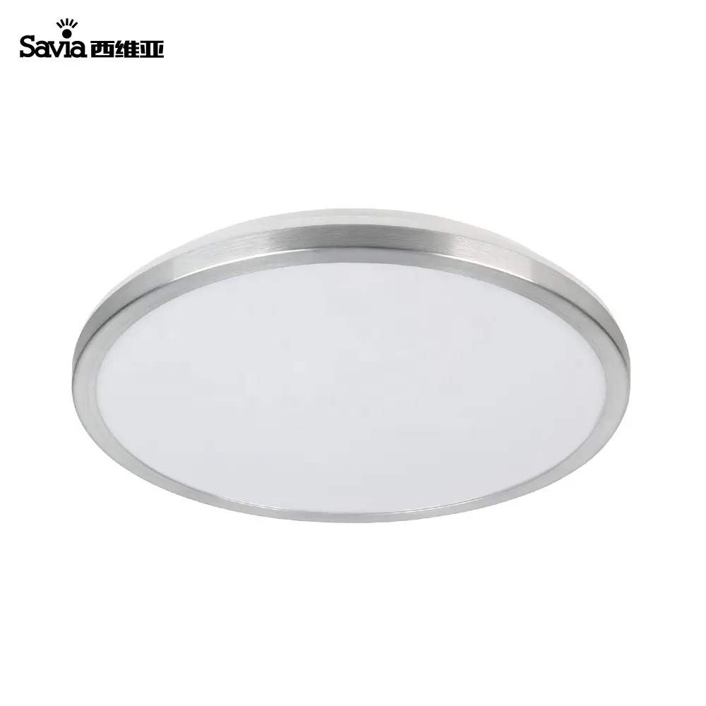 Savia מודרני led אקריליק תקרת אור עגול 15W IP44 סומק עמיד למים משטח הר אמבטיה מנורת מלון מסעדה דקורטיבי