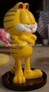 Gran jardín de resina <span class=keywords><strong>garfield</strong></span> vida- tamaño estatua de fibra de vidrio - Product Image 1