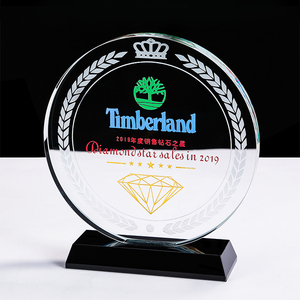 เหรียญแก้วคริสตัลเปล่าลาย K9แบบออพติคอลและถ้วยรางวัลสำหรับงานกีฬา - Product Image 1