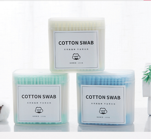 Bourgeons de <span class=keywords><strong>coton</strong></span> avec <span class=keywords><strong>tige</strong></span> en papier dans une boîte carrée - Product Image 3