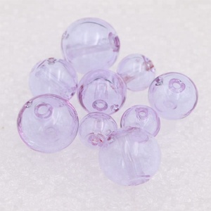 Perles rondes de <span class=keywords><strong>verre</strong></span> 4mm, 8mm/10mm/12mm/14mm/16mm, bijoux ajourés <span class=keywords><strong>en</strong></span> <span class=keywords><strong>verre</strong></span> soufflé, pour Bracelet, arôme, huile essentielle - Product Image 6