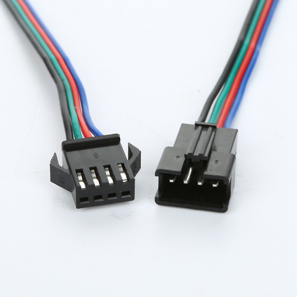 5050 4Pin LED Strip Connector Kit - 10mm RGB LED Connector Kit Includes 32 8ft