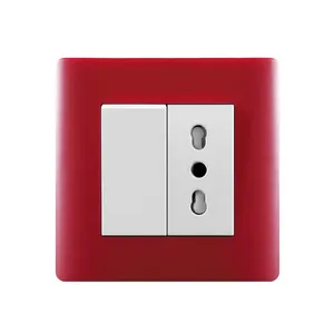 EU-02 Series good price Italy standard 1 gang wall switch and socket