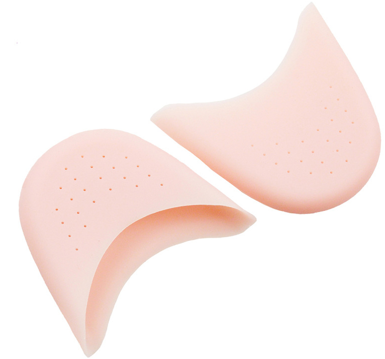 Мягкие балетные танцевальные туфли, защитные накладки на носок