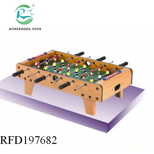 スポーツのおもちゃミニサッカーテーブルゲーム69センチメートル木製ハンドヘルドサッカーテーブルゲーム