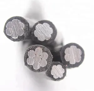 NFC 33-209 0.6/1 KV Aerial twisted Xlpe Insulated cable 1*54.6 mm2 + 3 *35 mm2 + K * 16 mm2