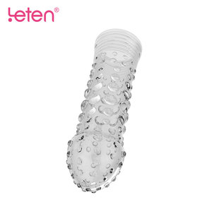 Penis büyütme boşalma egzersiz esnek elastik TPE erkek Penis kollu erkekler için seks oyuncakları ürünleri - Product Image 2