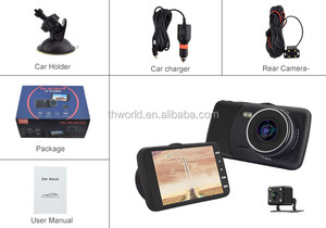 T600 hidden camera 1080 p dash cam hướng dẫn sử dụng 4.0 inch kim loại cơ thể vehicle blackbox dvr ống kính kép - Product Image 6