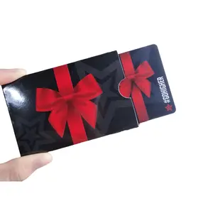 CMYK胶印独特设计pvc条码卡vip礼品卡QR码卡带夹