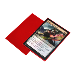 Ckcs04 Mới Phát Hành Màu Đỏ Tùy Chỉnh Cao Cấp Kinh Doanh Thẻ Tay Áo 500Pcs Mỗi Trường Hợp Thức Ăn Sử Dụng Nổi Matte Hoàn Thành - Product Image 2