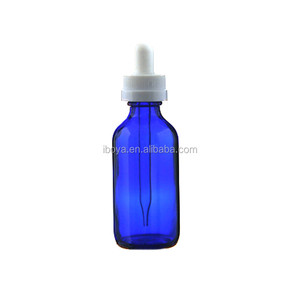 <span class=keywords><strong>Belle</strong></span> 2 oz Bleu Verre <span class=keywords><strong>Boston</strong></span> Rond Bouteille 20-400 bien-adapté pour une impression en sérigraphie ou Demande de label - Product Image 2