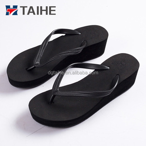 Ultimi Modelli di <span class=keywords><strong>Infradito</strong></span> <span class=keywords><strong>con</strong></span> Zeppa Antiscivolo Stampate per Primavera, Inverno ed Estate, per Donne e Ragazze, Stile Spiaggia in Bianco e Nero - Product Image 3